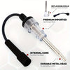 Automotive spark plug ignition tester featuring a durable metal head and replaceable bulb for spark checking.
