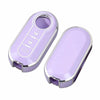 A purple luxury leather key case for Fiat and Citroen models, shown in a side view.
