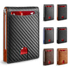 Slim Leather RFID Blocking Wallet with Money Clip