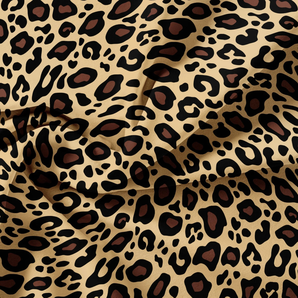 Dark Leopard Print Duvet Cover Set with Two Pillowcases