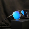 Classic Metal Pilot Sunglasses with Polarized Lenses