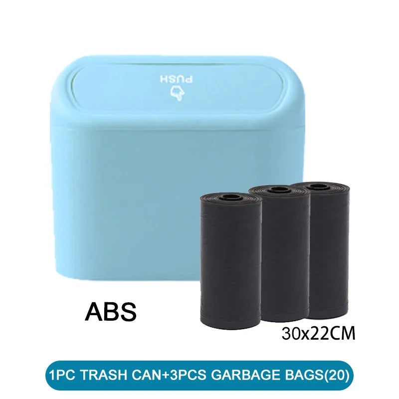 Compact Leak-Proof Car Trash Can
