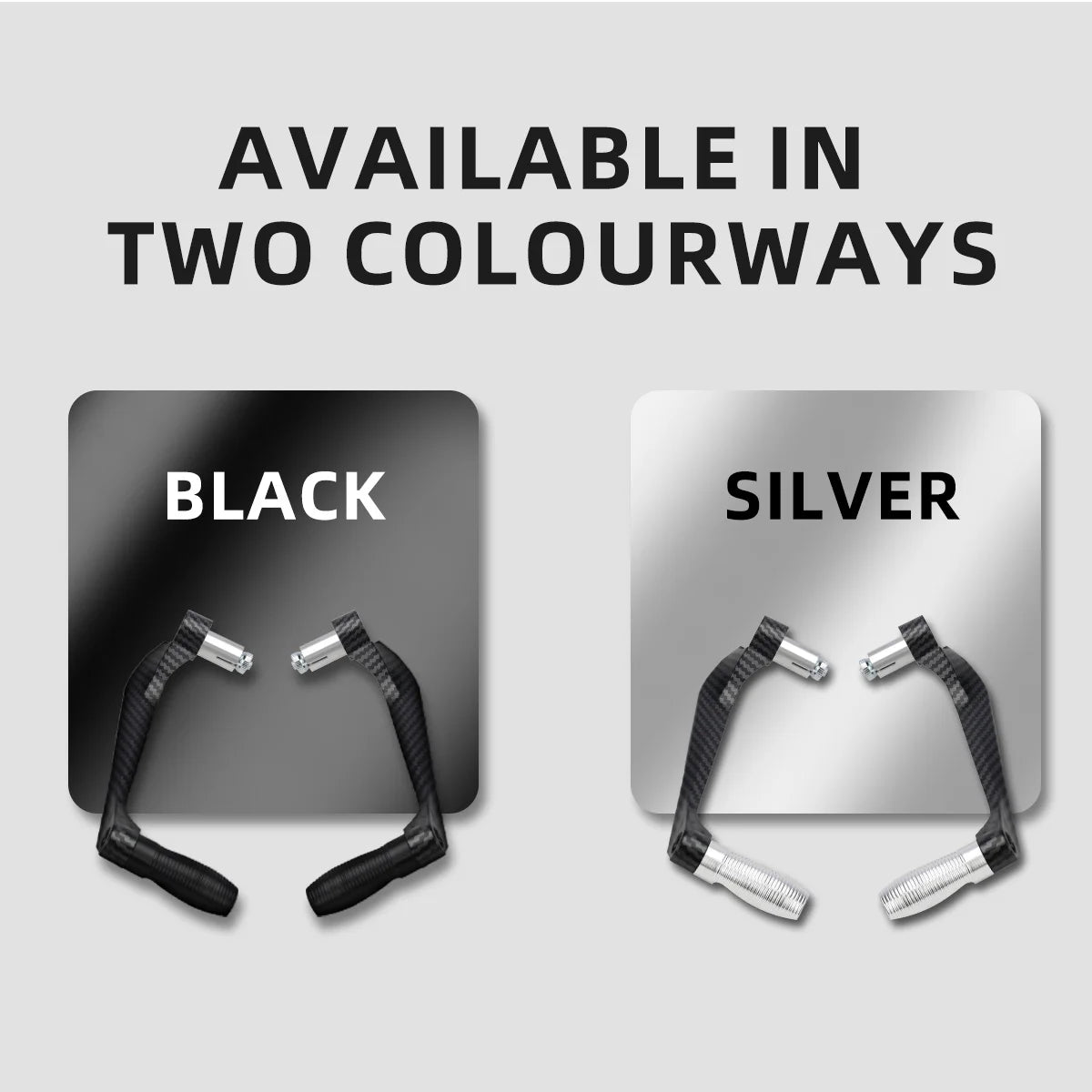 Motorcycle Brake & Clutch Lever Hand Guards with Carbon Fiber Finish