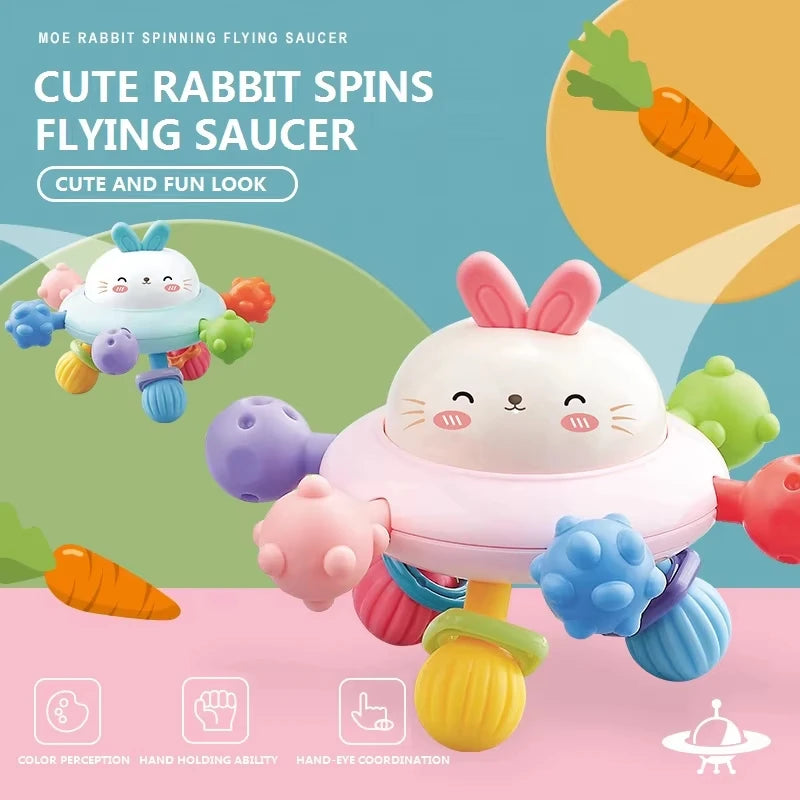 Montessori Sensory Baby Rattle and Teether Toy