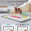 Eine Hand schreibt fließend auf einem iPad-Bildschirm, die Präzision eines papierähnlichen Displayschutzfilters demonstrieren