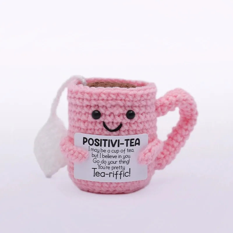 Handmade Crochet Pocket Hug Doll with Custom Message