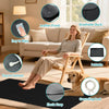 Tapis de sol conducteur avec revêtement en cuir, dos respirant, design pliable et élastique