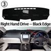 Right Hand Drive Black Edge Anti-Slip Dashboard Cover for Lexus IS series vehicles.