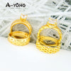 Elegant Gold-Plated Zirconia Stackable Rings