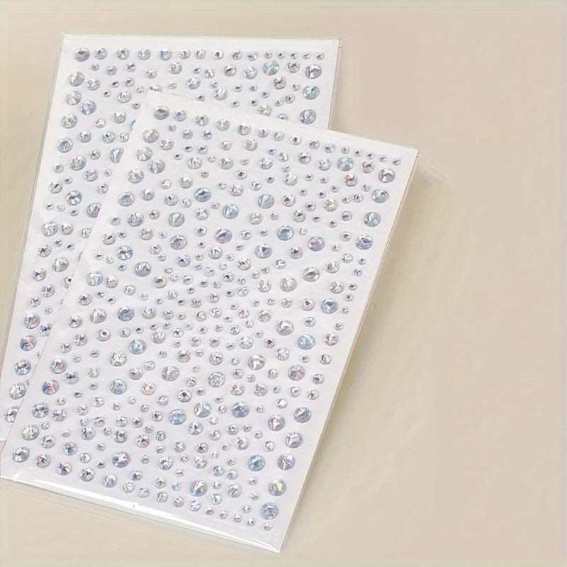 Multifarbene Strass-Gesichtschmuck