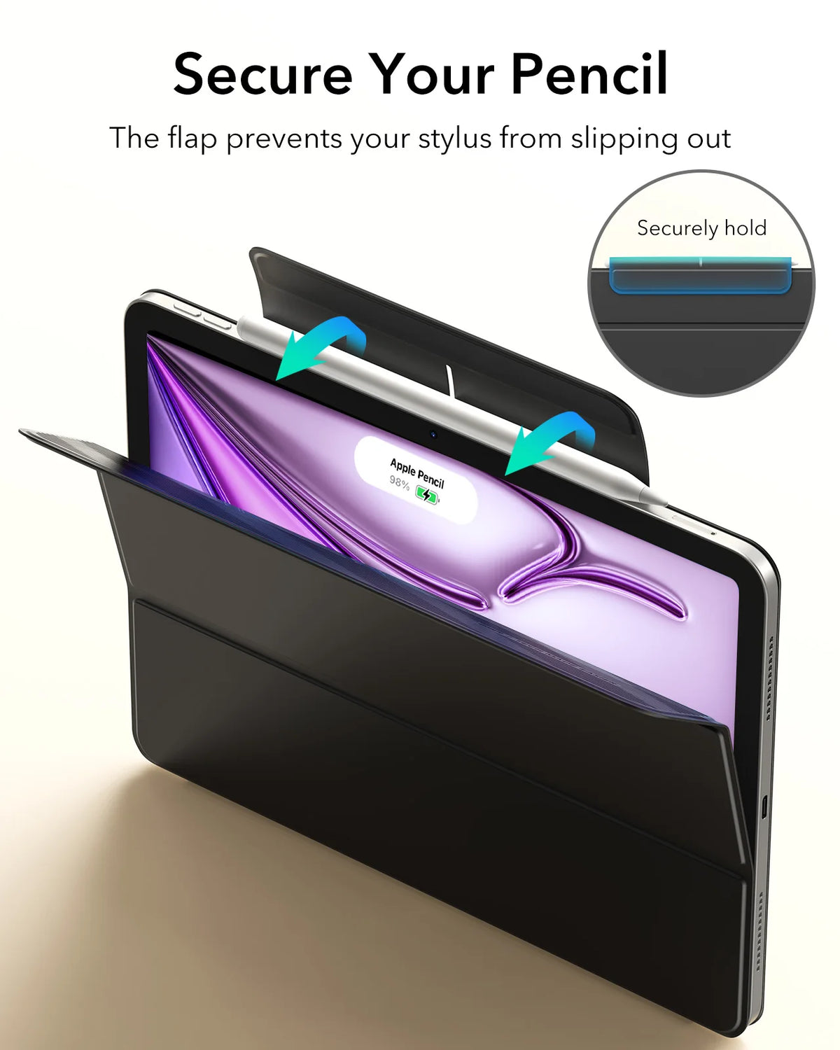 Magnetic Folio Case for iPad Air 11 Inch with Auto Wake/Sleep