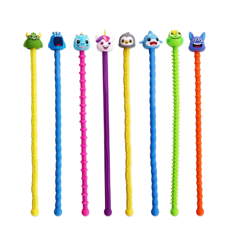 Cartoon Textured Silicone Fidget Stick