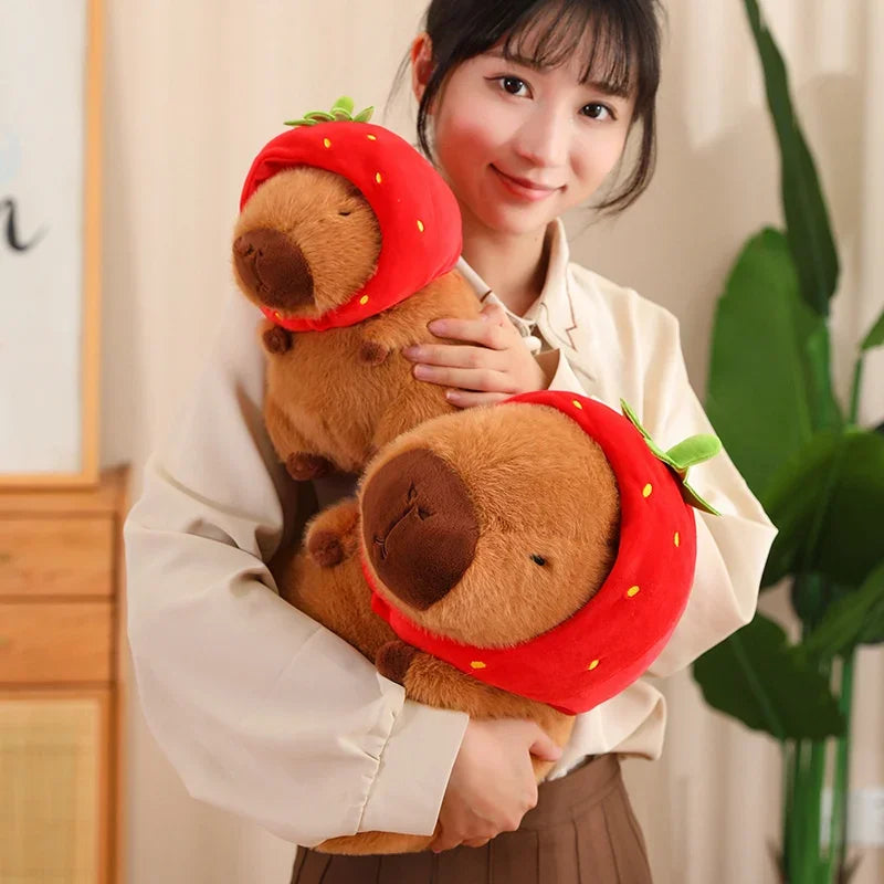 Cute Turtle Backpack Capybara Plush Toy Set