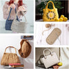 PU Leather Crochet Bag Base with Metal Feet