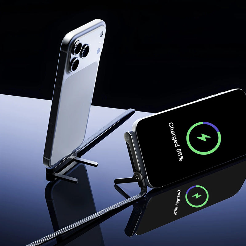 Foldable 2-in-1 USB-C Phone Holder & Charging Cable