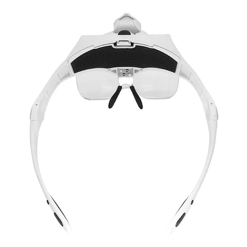 Head-Mounted Magnifying Glass with LED Light