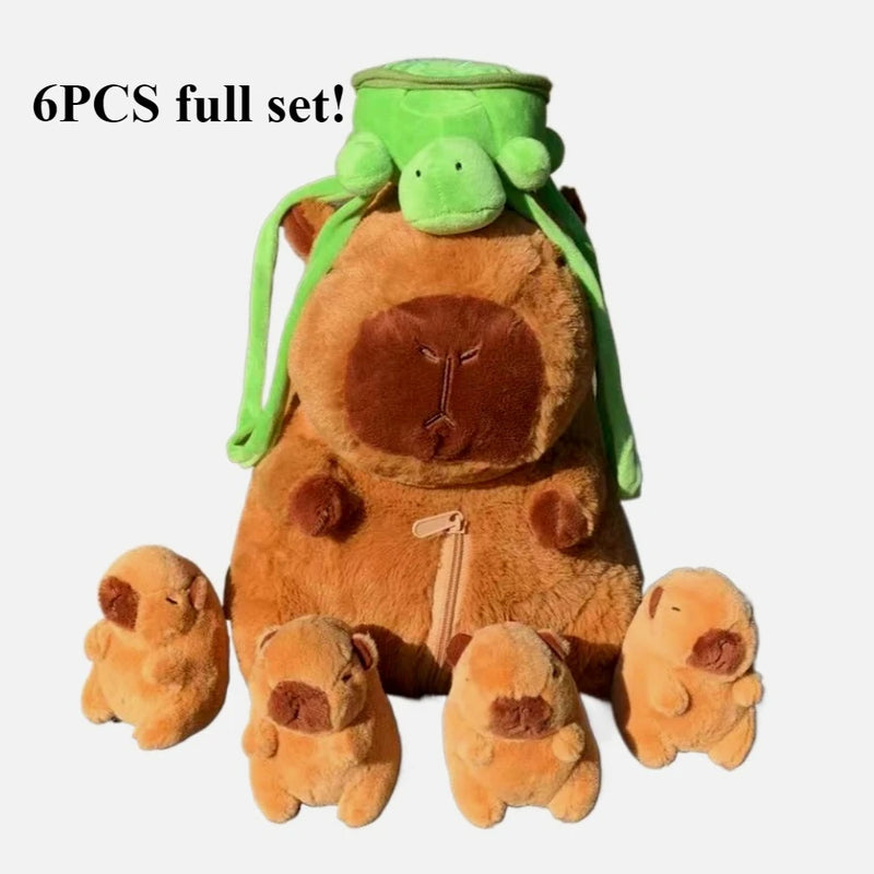 Capybara-Familie Plüschtier-Set