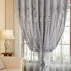 European Vintage Floral Embroidered Blackout Curtain