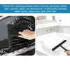 Shower Squeegee with Hanging Silicone Holder for Glass Doors & Mirrors
