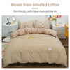 100% Cotton Duvet Cover Set with Plaid Stripe – Breathable & Skin-Friendly