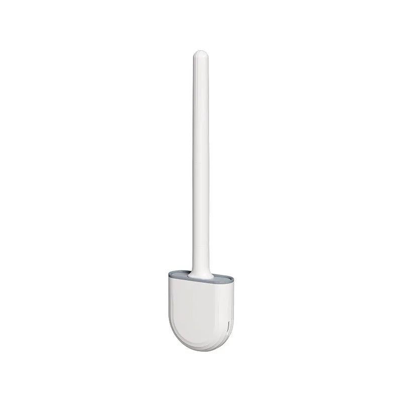 Silicone Toilet Brush with Wall-Mount Holder