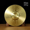 Solid brass Feng Shui compass with Yin Yang and eight trigrams, measuring 80mm and weighing 284g.