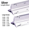 Triangular Scale Ruler 30cm – 6 Precision Scales for Drafting & Architecture