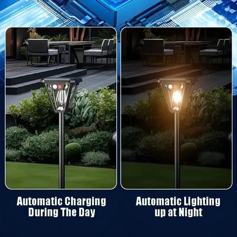 Solar-Powered Motion Sensor Light with Dual Mounting Options