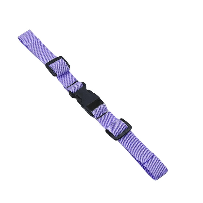 Purple and black adjustable backpack chest strap