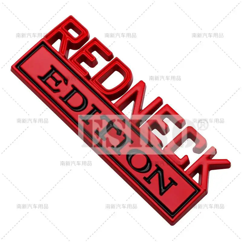 Redneck Edition 3D Chrome Emblem Decal