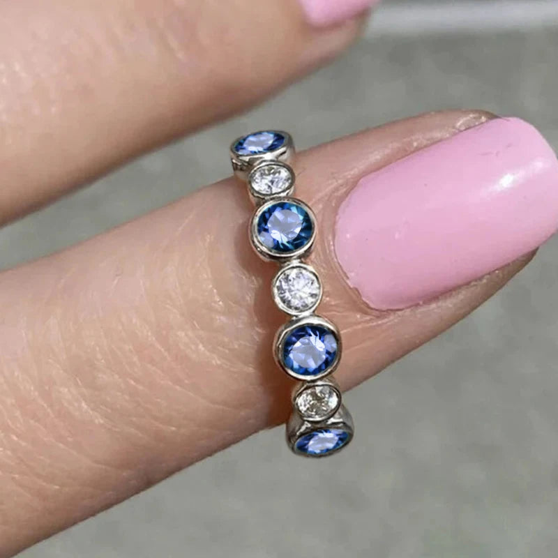 Round Cubic Zirconia Statement Ring