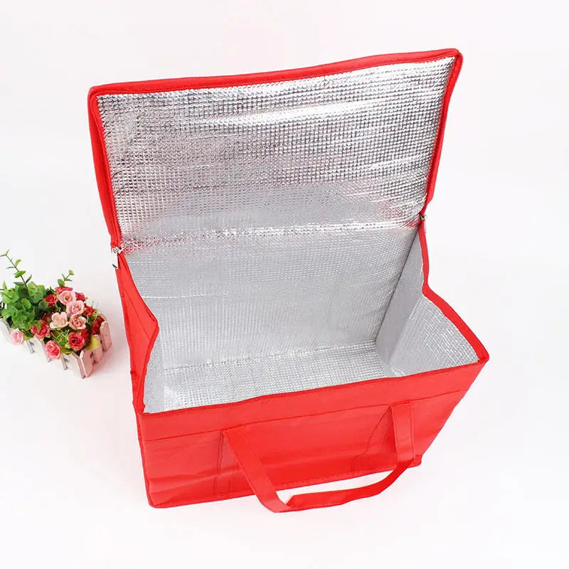 Large Capacity Insulated Grocery Bag – Foldable & Reusable Thermal Cooler Tote