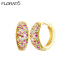 Minimalist CZ Huggie Hoop Earrings