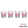 Crystal Crown Tire Valve Caps - Set of 4