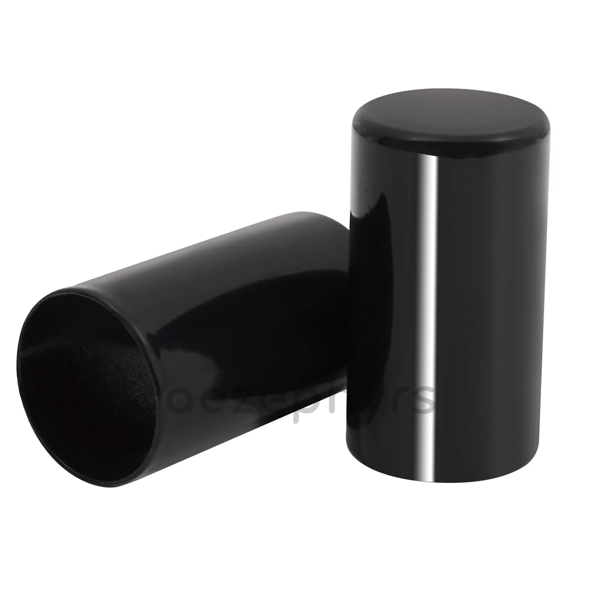 Black magnetic docking hardware cover kit for Harley touring models shown in a side view.