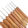 Bamboo Handle Crochet Hook Set with Ergonomic Grip