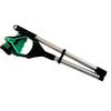 A foldable extra-long pickup tool with a rotating grip shown in black and silver.