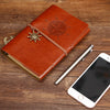 Vintage PU Leather Spiral Journal – Traveler's Notebook with Anchor Design