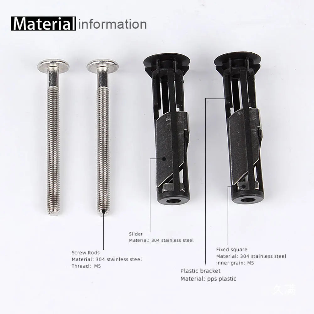 Stainless Steel Toilet Seat Hinge Bolt Kit