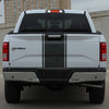 Rear view of a white Ford F-150 pickup truck with a smoked LED third brake light.