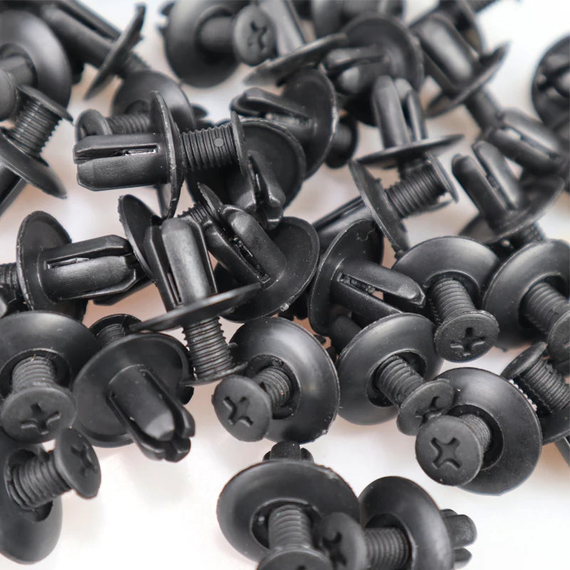 Plastic Push Rivets for Car Trim Panels (50-Pack)