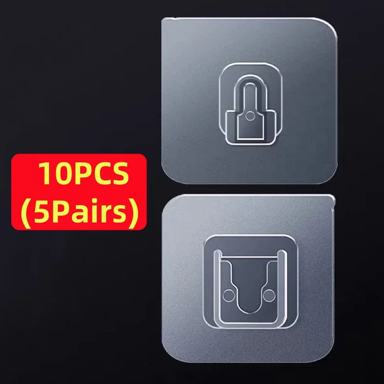 Double-Sided Adhesive Wall Hooks – Invisible, Traceless Organizer for Any Room