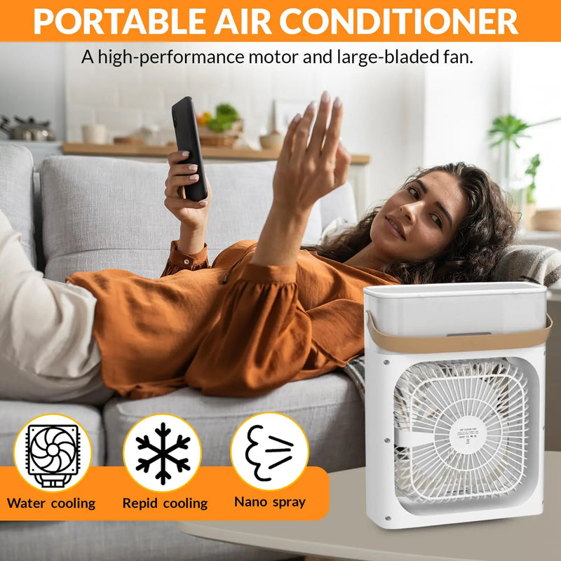Portable USB Mini Evaporative Air Cooler with Mist