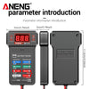 AnENG BT-172 digital battery tester device with an LED display and power cord.
