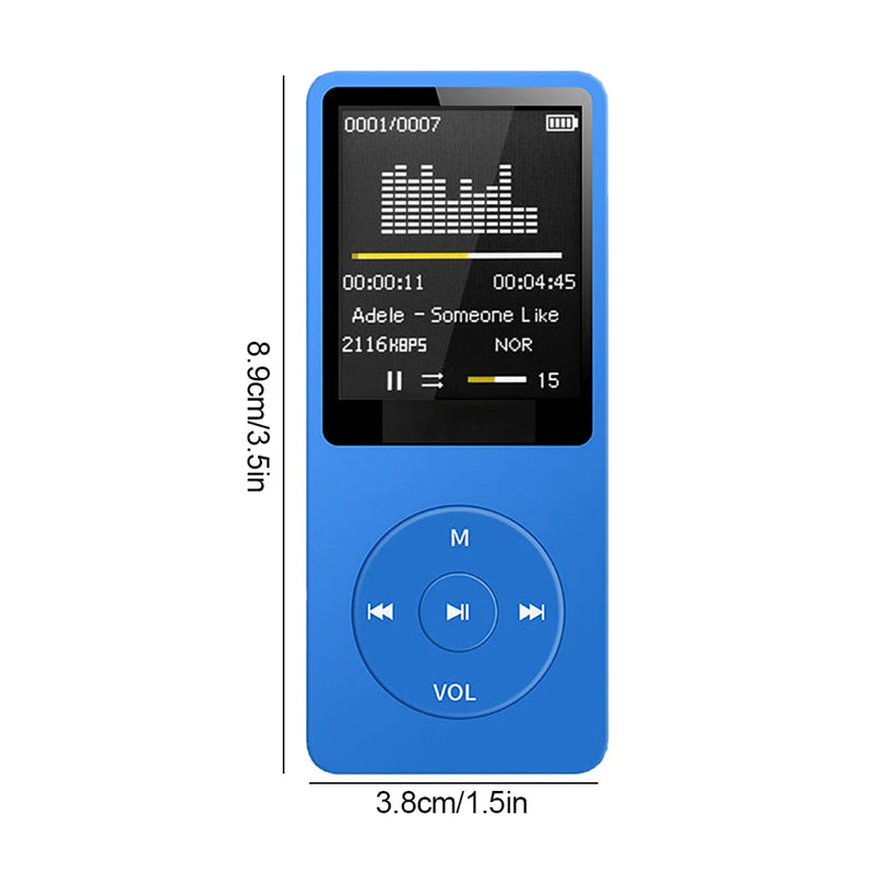 Compact Digital MP3 Player with Lossless Audio & FM Radio