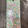 Pack von Mini-Stickers mit niedlichen Kawaii-Tieren und Lebensmitteln zum Dekorieren von Journals.