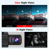 Comparison of camera night vision modes: Weak Light, WDR, and Overexposure, alongside an infrared night vision camera.