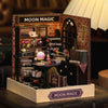 DIY Wooden Dollhouse Miniature Coffee Shop Model Kit