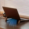 Foldable Bamboo Laptop Stand with Ergonomic Tilt