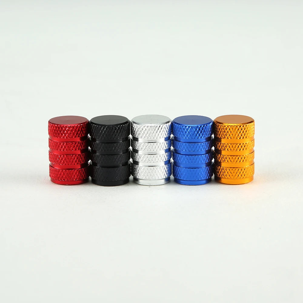 Aluminum Tire Valve Stem Caps – Set of 4